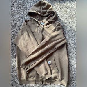 XL Carhartt Zip Up Tan Hoodie